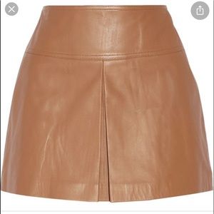Carmel mini leather skirt